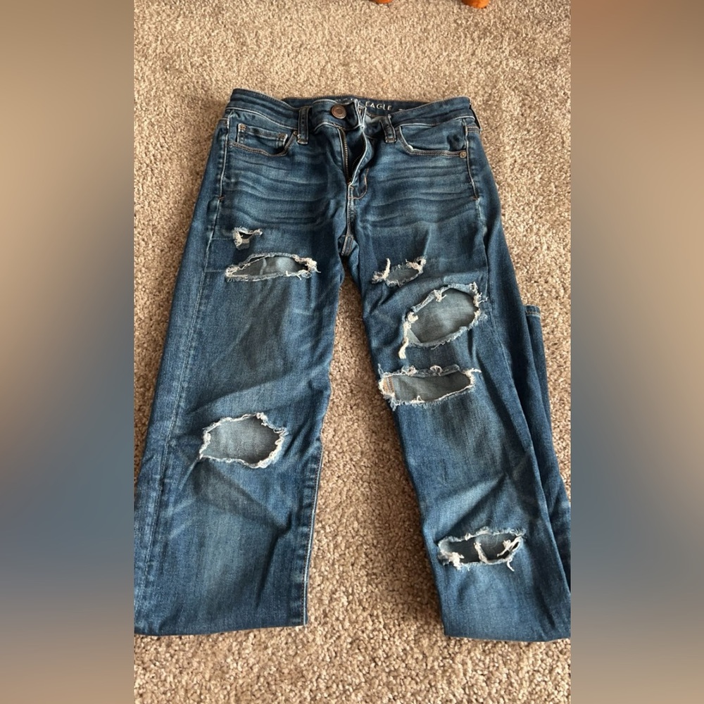 X-Long Ripped American Eagle Jeans